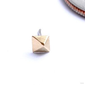 Prism Press-fit End in Gold from Pupil Hall (14k solid gold)